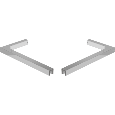 Mexen sada úhlových stabilizátorů L pro sprchové stěny 10 mm, chrom - 800-07-01