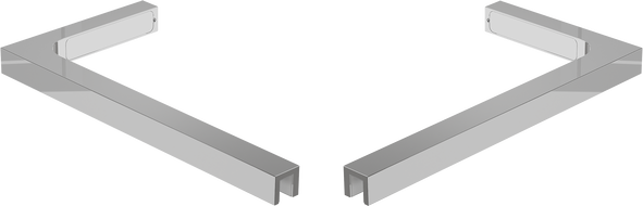 Mexen sada úhlových stabilizátorů L pro sprchové stěny 10 mm, chrom - 800-07-01