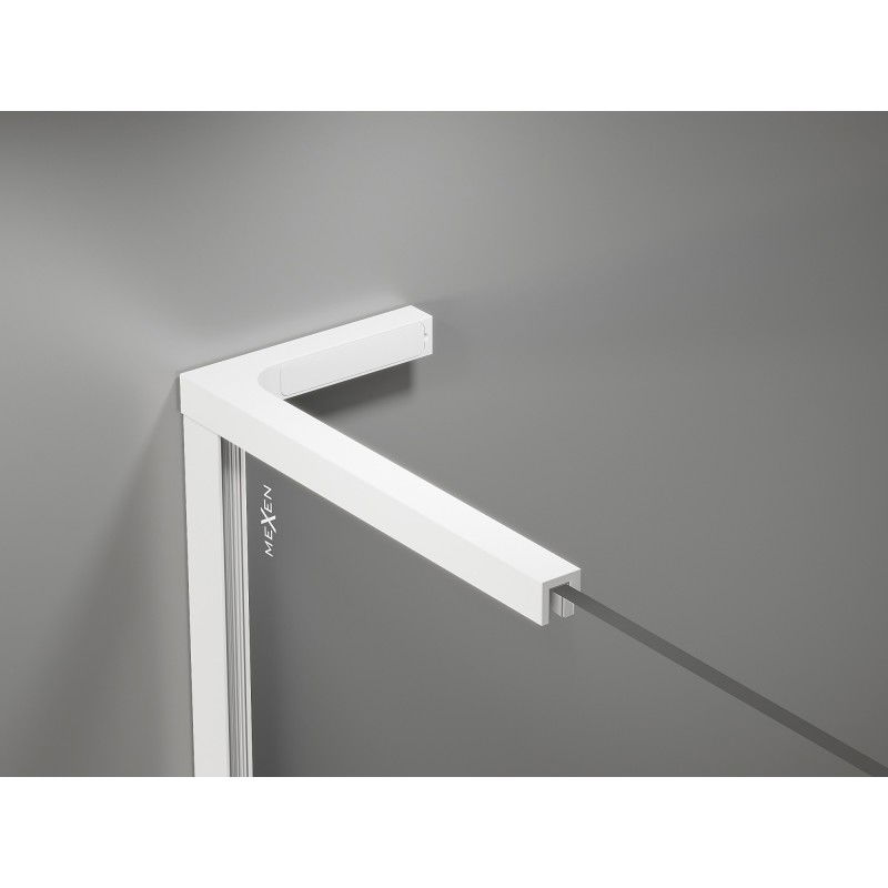 Mexen sada úhelníků L pro sprchové zástěny 10 mm, bílá - 800-07-20