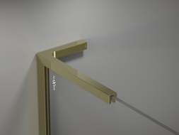 Mexen sada stabilizátorů v úhlu L pro sprchové stěny 10 mm, zlato - 800-07-50