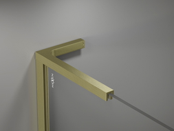 Mexen sada úhelníkových držáků L pro sprchové stěny 10 mm, zlatá kartáčovaná - 800-07-55