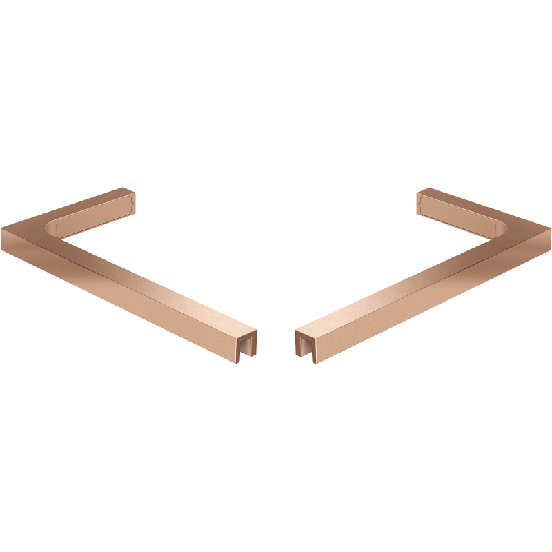 Mexen sada L úhelníků pro sprchové stěny 10 mm, kartáčovaná měď - 800-07-65