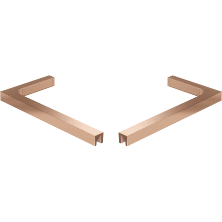 Mexen sada L úhelníků pro sprchové stěny 10 mm, kartáčovaná měď - 800-07-65
