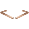 Mexen sada úhlových stabilizátorů L pro sprchové stěny 10 mm, kartáčovaná měď - 800-07-65