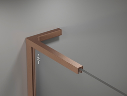 Mexen sada L úhelníků pro sprchové stěny 10 mm, kartáčovaná měď - 800-07-65