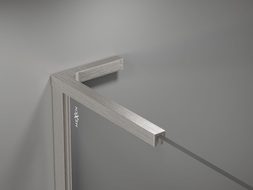 Mexen sada úhlových konzol L pro sprchové stěny 10 mm, kartáčovaný nikl - 800-07-97