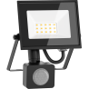 Mexen Luxpro LED reflektor s pohybovým senzorem, 10W, Neutrální - 4000K, 900 lm, černý - L235-010-40-70