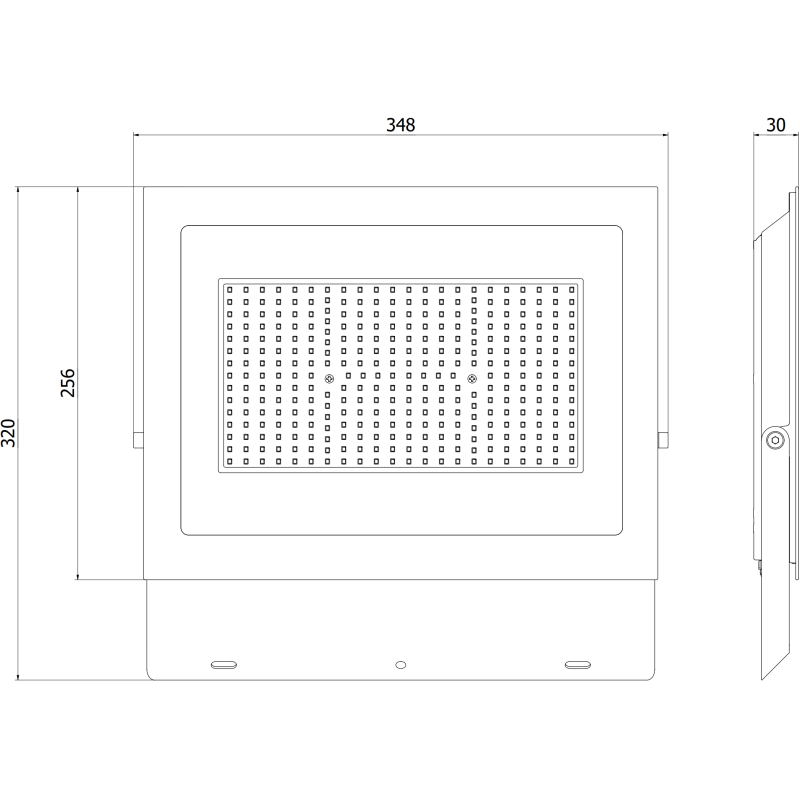 Mexen Luxpro LED reflektor, 200W, Studený - 6500K, 18000 lm, černý - L230-200-65-70