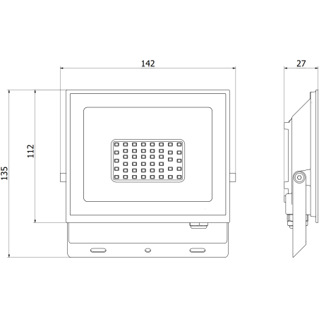 Mexen Luxpro+ reflektor LED, 30W, Neutrální - 4000K, 3300 lm, bílá - L231-030-40-20