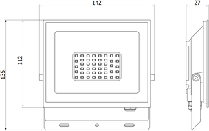 Mexen Luxpro+ reflektor LED, 30W, Neutrální - 4000K, 3300 lm, bílá - L231-030-40-20