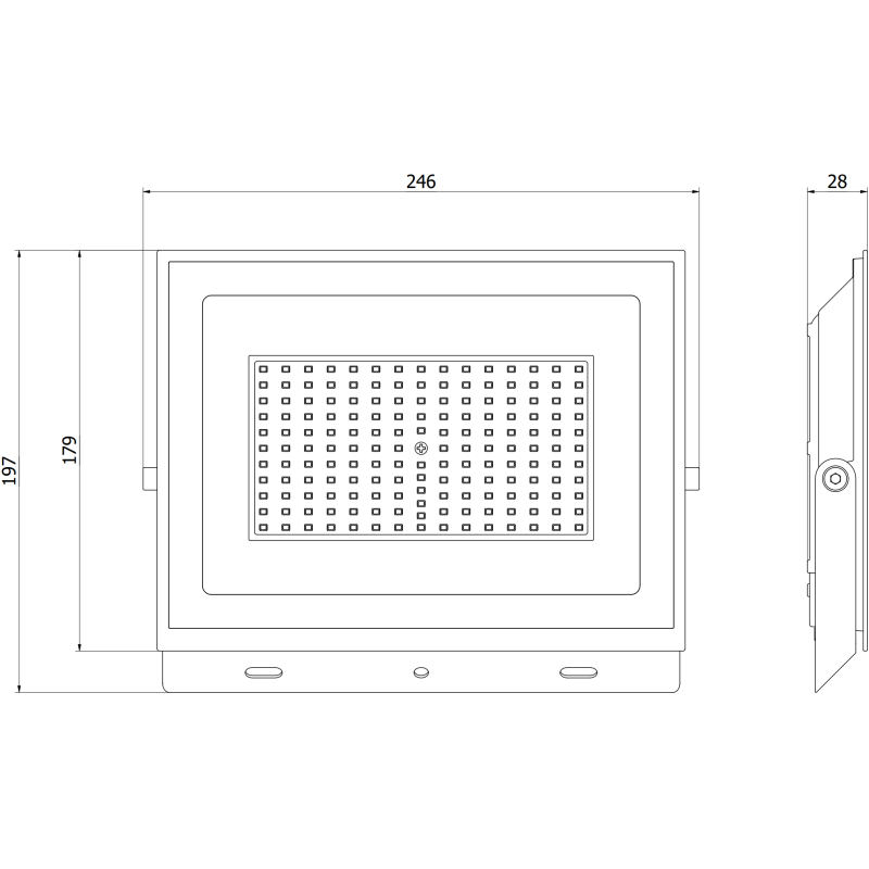 Mexen Luxpro+ LED reflektor, 100W, Neutrální - 4000K, 11000 lm, bílý - L231-100-40-20
