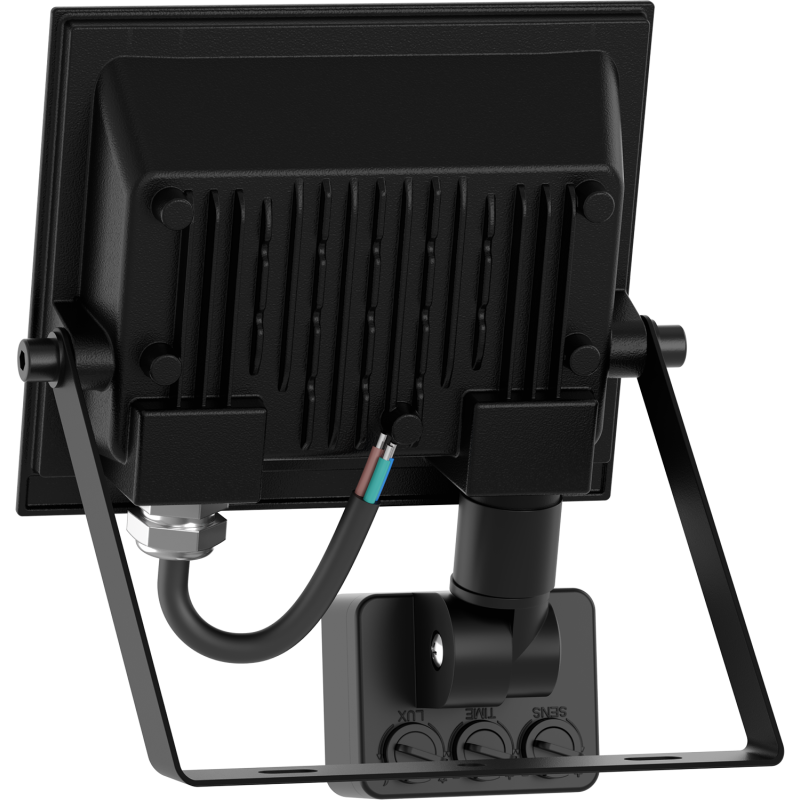 Mexen Luxpro+ světelný LED reflektor s pohybovým senzorem, 20W, Studená - 6500K, 2200 lm, černý - L236-020-65-70