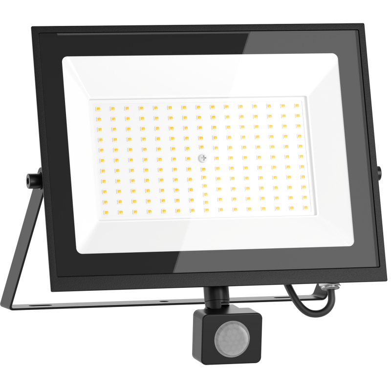 Mexen Luxpro+ LED reflektor s pohybovým senzorem, 100W, Studená - 6500K, 11000 lm, černý - L236-070-65-70 - L236-100-65-70
