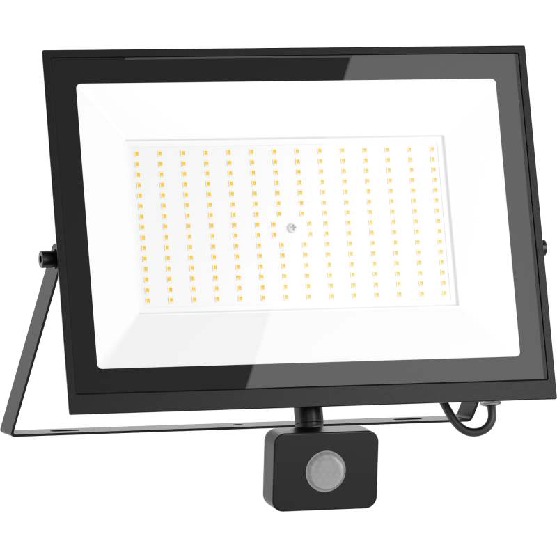 Mexen Luxpro+ LED reflektor s pohybovým senzorem, 150W, Neutrální - 4000K, 16500 lm, černý - L236-150-40-70