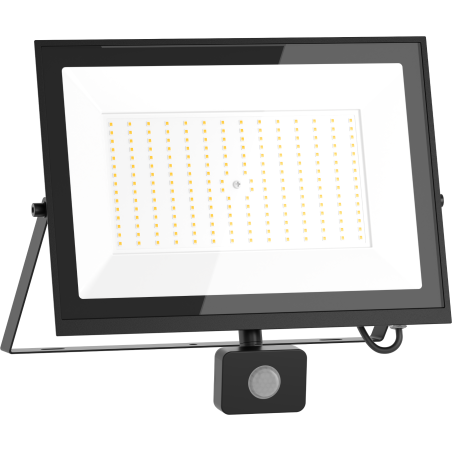 Mexen Luxpro+ LED reflektor s pohybovým senzorem, 150W, Neutrální - 4000K, 16500 lm, černý - L236-150-40-70