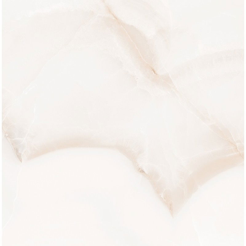 Mexen Onyx Bílý glazovaný rektifikovaný G1, podlahová a stěnová dlaždice 60 x 60 cm, lesk - TL106-060-060-01