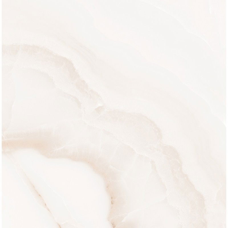 Mexen Onyx Bílý glazovaný rektifikovaný G1, podlahová a stěnová dlaždice 60 x 60 cm, lesk - TL106-060-060-01