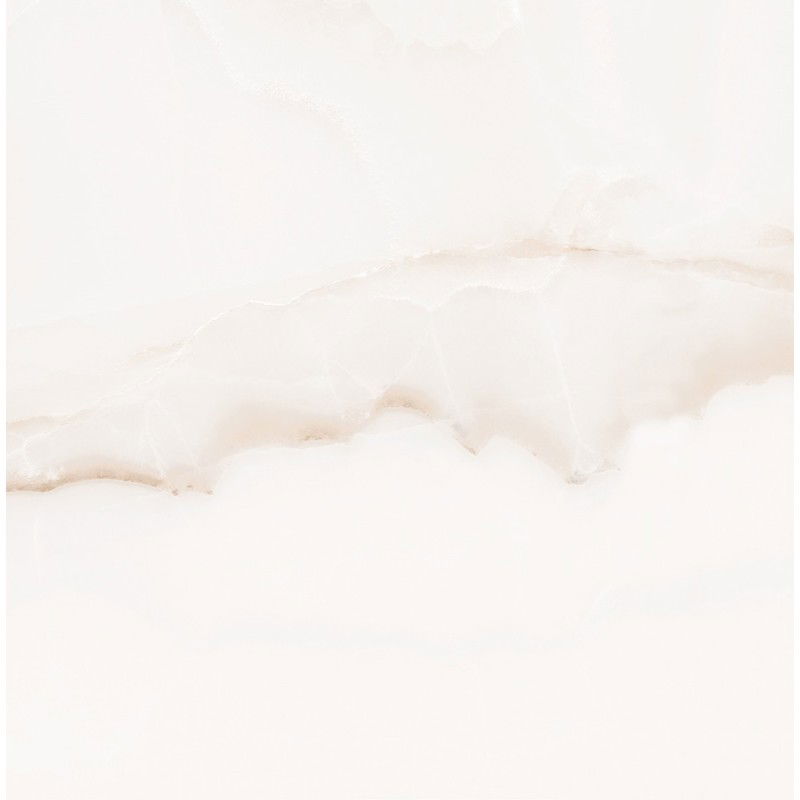 Mexen Onyx Bílý glazovaný rektifikovaný G1, podlahová a stěnová dlaždice 60 x 60 cm, lesk - TL106-060-060-01