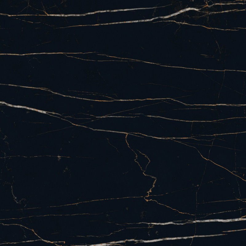 Mexen Flamingo Černá glazovaná rektifikovaná dlaždice G1, podlahová a stěnová 60 x 60 cm, vysoký lesk