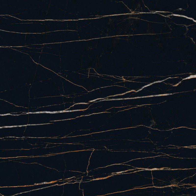 Mexen Flamingo Černá glazovaná rektifikovaná dlaždice G1, podlahová a stěnová 60 x 60 cm, vysoký lesk