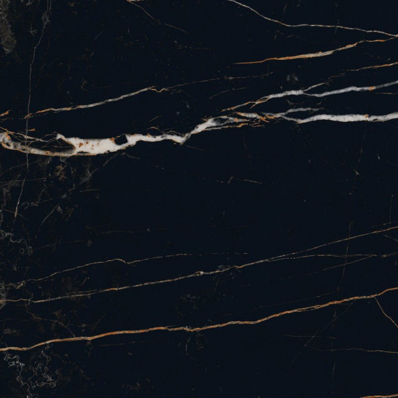 Mexen Flamingo Černá glazovaná rektifikovaná dlaždice G1, podlahová a stěnová 60 x 60 cm, vysoký lesk