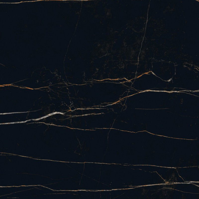 Mexen Flamingo Černá glazovaná rektifikovaná dlaždice G1, podlahová a stěnová 60 x 60 cm, vysoký lesk