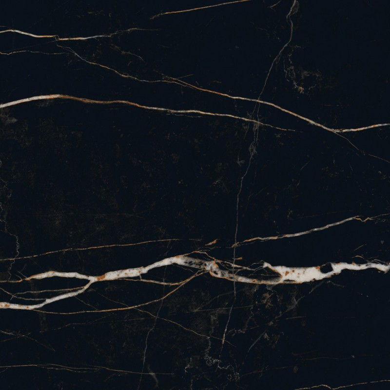 Mexen Flamingo Černá glazovaná rektifikovaná dlaždice G1, podlahová a stěnová 60 x 60 cm, vysoký lesk