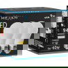 Mexen Nova 3x LED žárovka E27, A60, 9W, Teplá - 3000K, 945 lm - L100-E27-0930-01x03