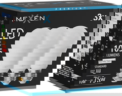 Mexen Nova 3x Žárovka LED E27, A60, 10W, Neutrální - 4000K, 1055 lm - L100-E27-1040-01x03