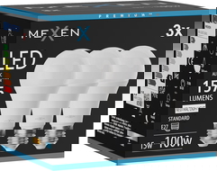 Mexen Nova 3x LED žárovka E27, A60, 15W, Neutrální - 4000K, 1575 lm - L100-E27-1540-01x03
