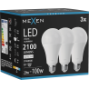 Mexen Nova 3x LED žárovka E27, A70, 20W, Neutrální - 4000K, 2100 lm - L100-E27-2040-01x03