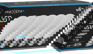 Mexen Nova 6x LED žárovka E27, A60, 6W, Studená - 6500K, 630 lm - L100-E27-0665-01x06