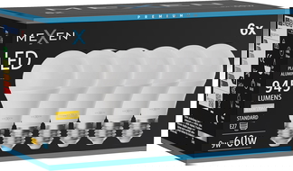 Mexen Nova 6x LED žárovka E27, A60, 9W, Teplá - 3000K, 945 lm - L100-E27-0930-01x06