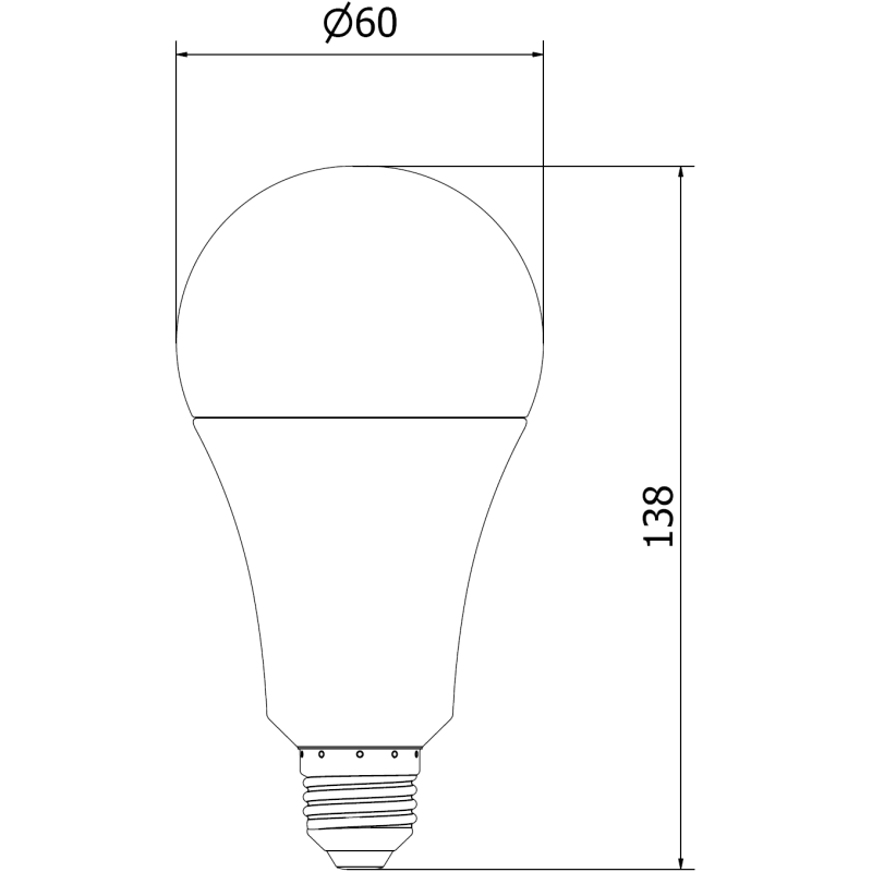 Mexen Nova 6x Žárovka LED E27, A70, 20W, Studená - 6500K, 2100 lm - L100-E27-2065-01x06