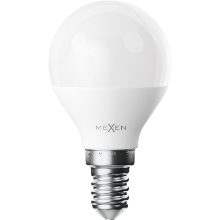 Mexen Nova 3x LED žárovka E14, G45, 5W, Studená - 6500K, 525 lm - L101-E14-0565-01x03