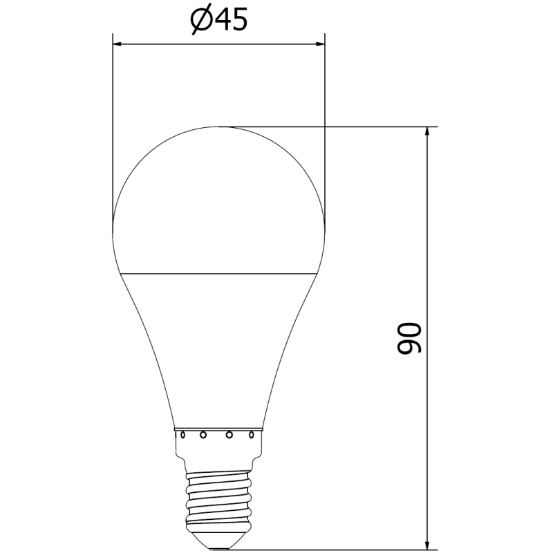 Mexen Nova 3x LED žárovka E14, G45, 9W, Studená - 6500K, 945 lm - L101-E14-0965-01x03