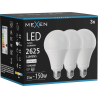 Mexen Nova 3x LED žárovka E27, A95, 25W, Neutrální - 4000K, 2625 lm - L100-E27-2540-01x03