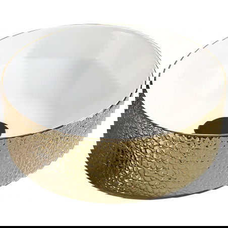 Mexen Clarisa umyvadlová mísa 41 x 41 cm, bílá/zlatá - 22074153