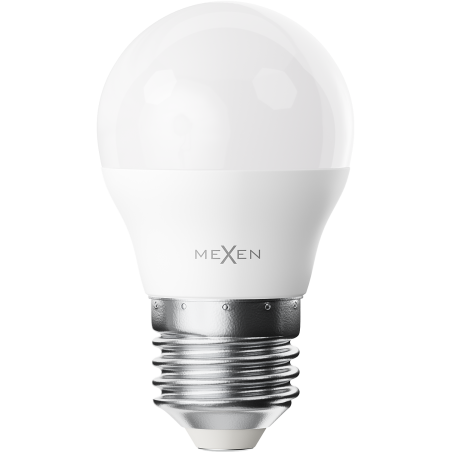 Mexen Nova 3x LED žárovka E27, G45, 5W, Teplá - 3000K, 525 lm - L101-E27-0530-01x03