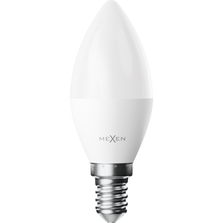 Mexen Nova 3x LED žárovka E14, C37, 3W, Studená - 6500K, 315 lm - L102-E14-0365-01x03