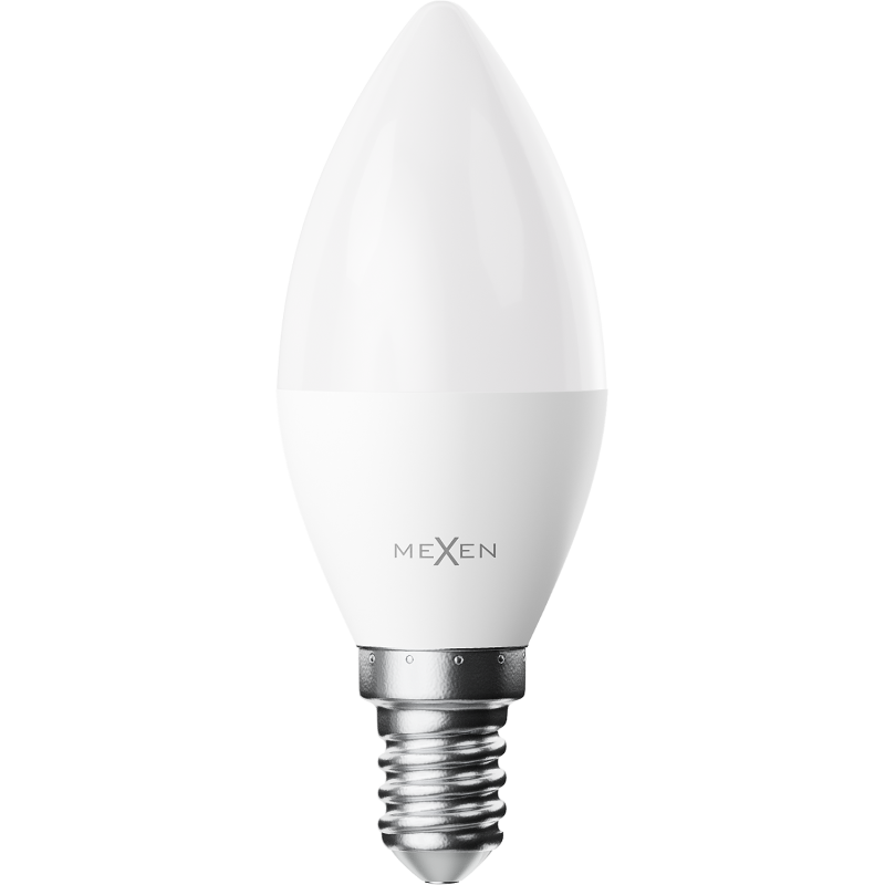 Mexen Nova 6x LED žárovka E14, C37, 5W, Neutrální - 4000K, 525 lm - L102-E14-0540-01x06