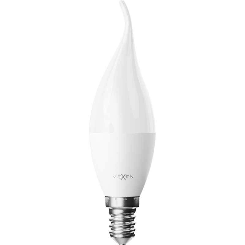Mexen Nova 6x LED žárovka plamen E14, C37, 5W, Studená - 6500K, 525 lm - L106-E14-0565-01x06