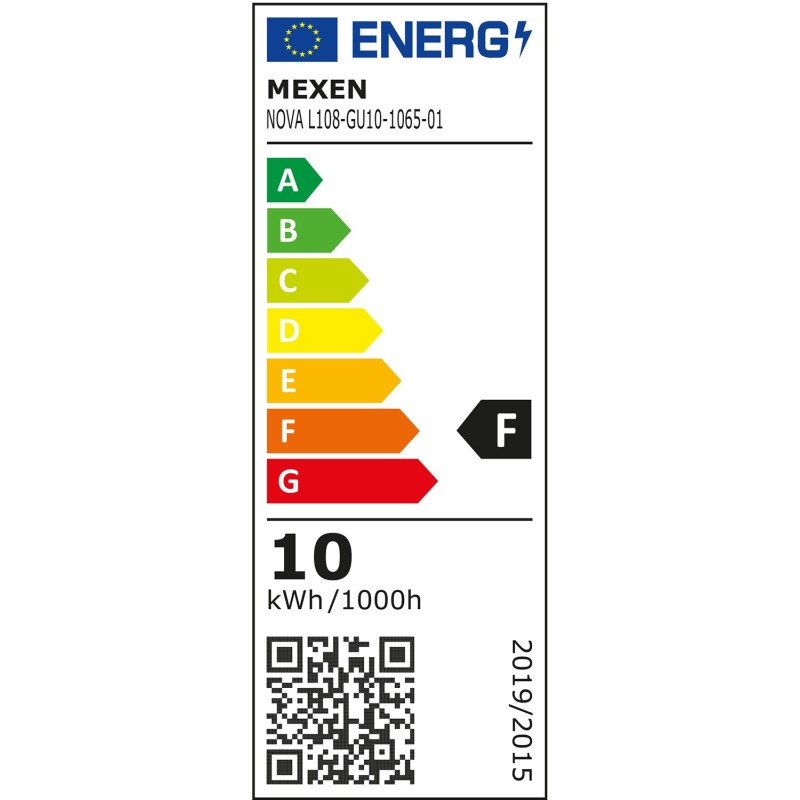 Mexen Nova 10x LED žárovka GU10, 10W, Studená - 6500K, 1055 lm - L108-GU10-1065-01x10