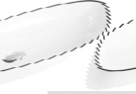 Mexen Lita umyvadlo na desku 49 x 37 cm, bílá/černá - 22124907