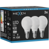 Mexen Nova 3x LED žárovka E14, G45, 6W, Neutrální - 4000K, 630 lm - L101-E14-0640-01x03