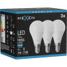 Mexen Nova 3x LED žárovka E14, G45, 10W, Studená - 6500K, 1055 lm - L101-E14-1065-01x03
