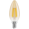 Mexen Vintis 6x LED žárovka s vláknem E14, C35, 6W, Teplá - 2200K, 600 lm, jantarová - L154-E14-0622-50x06