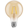 Mexen Vintis 6x Žárovka filament LED E27, G80, 2W, Teplá - 2200K, 180 lm, amber - L155-E27-0222-50x06