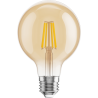 Mexen Vintis 10x žárovka filament LED E27, G80, 4W, Teplá - 2200K, 400 lm, jantarová - L155-E27-0422-50x10