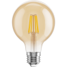 Mexen Vintis 6x LED žárovka s vláknem E27, G80, 4W, Teplá - 2700K, 400 lm, amber - L155-E27-0427-50x06